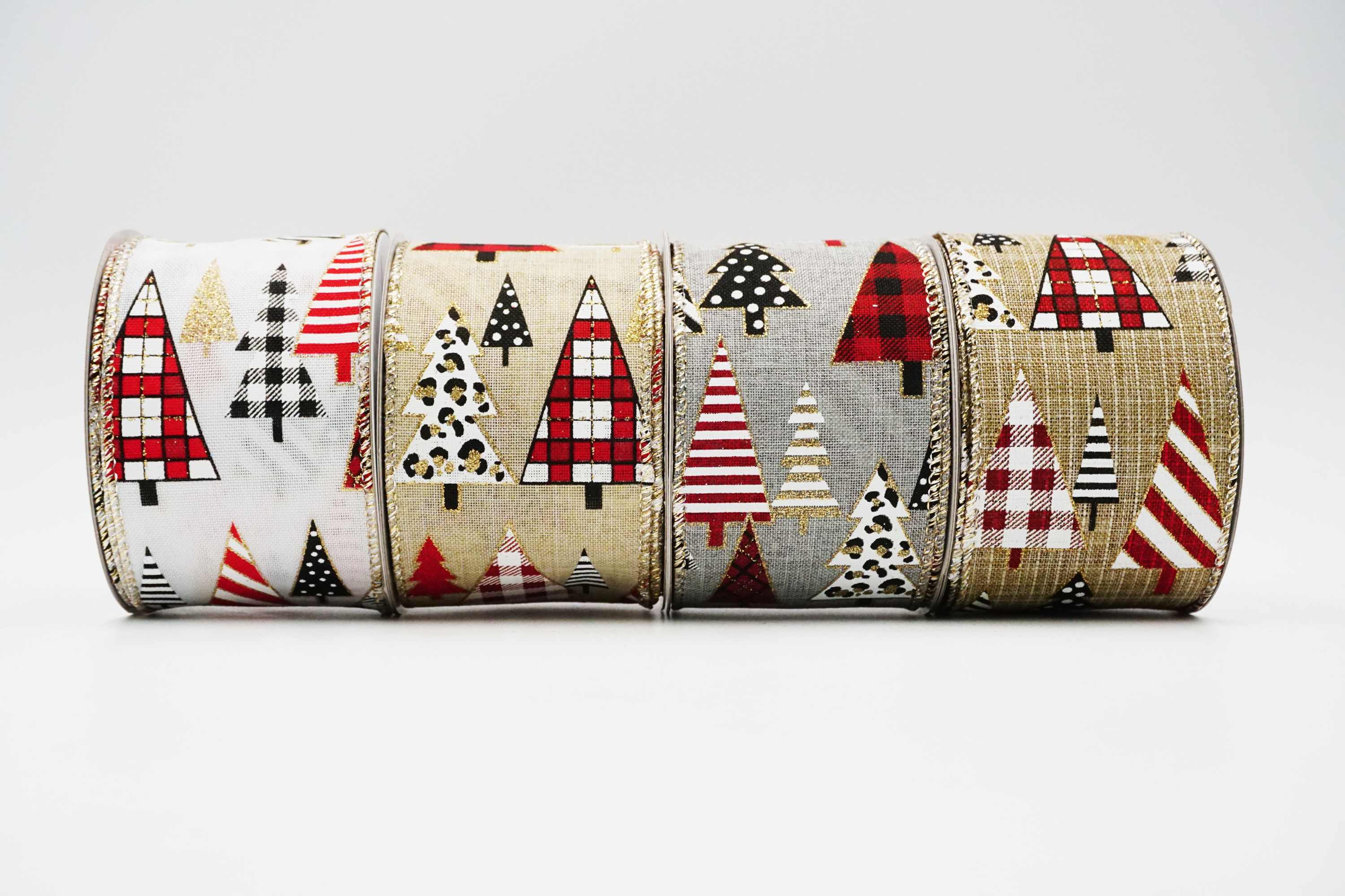 Christmas Trees Wired Ribbon